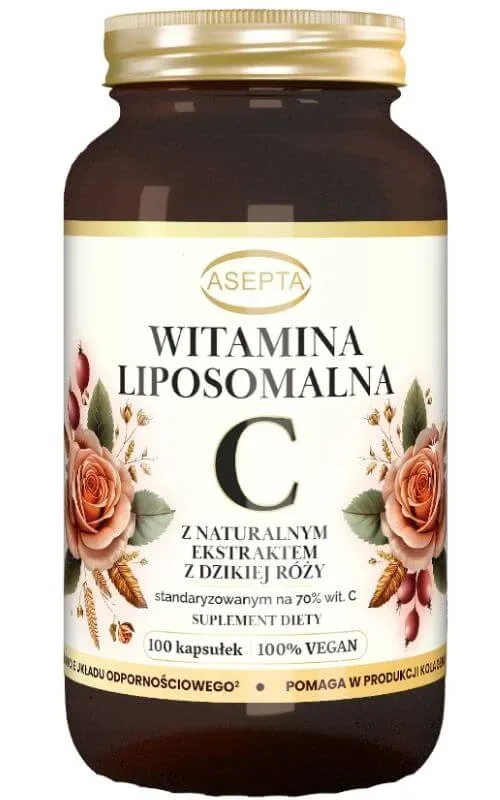 Vitamina C lipozomală cu măceșe 100 caps ASEPTA — preț și oferte