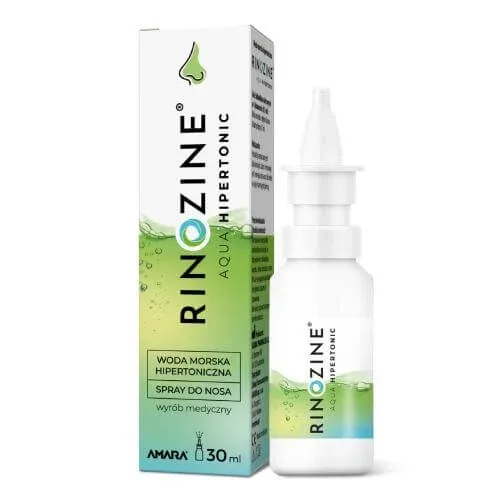 Rinozine Aqua Hypertonic Seawater Spray nazal, 30 ml Amara — preț și oferte