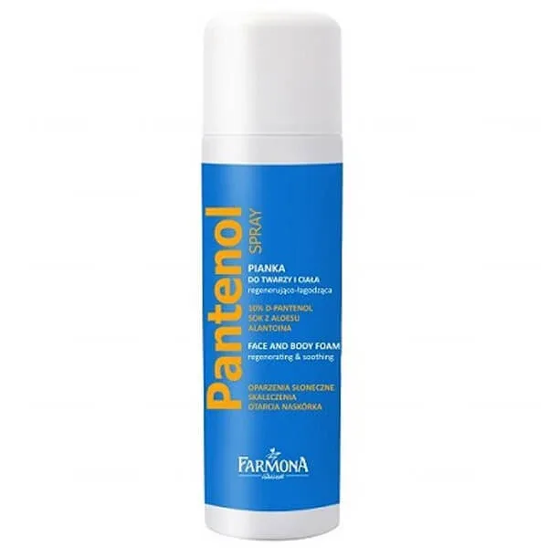 Farmona Pantenol Spray, spumă regenerantă și calmantă pentru față și corp, 150 ml — preț și oferte