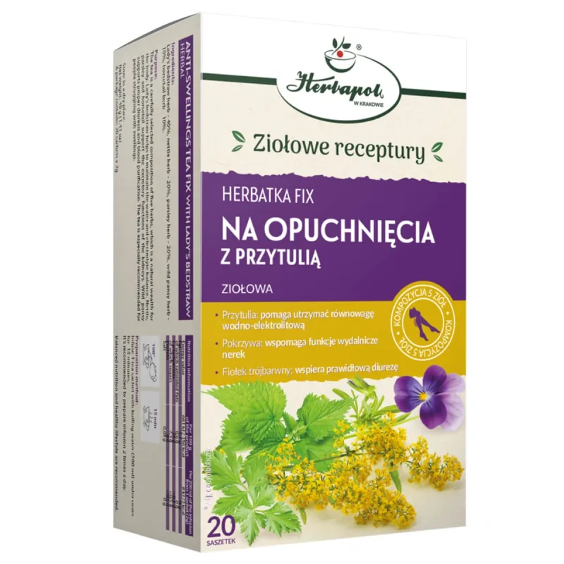 Herbapol Na Opuchnięcia, ceai fix cu drăguț, 2 g x 20 plicuri — preț și oferte