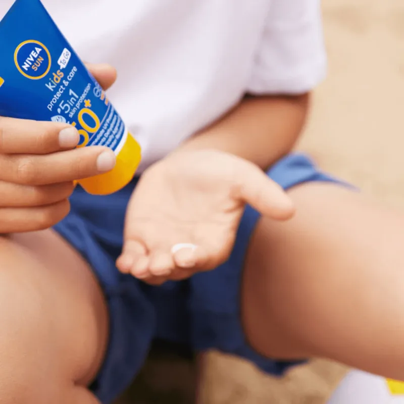 Nivea Sun Kids Protect & Care 5in1, Loțiune solară de protecție pentru copii, SPF 50+, 50 ml — preț și oferte