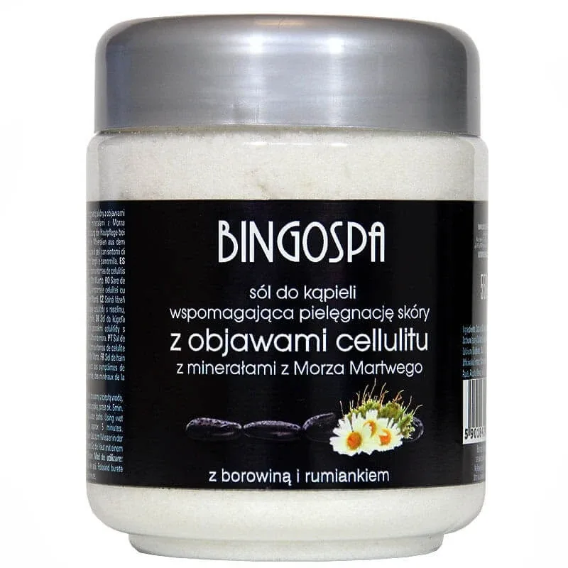 BingoSpa Sare de baie anti-celulită cu minerale din Marea Moartă și turbă, 550 g Bingo Cosmetics — preț și oferte