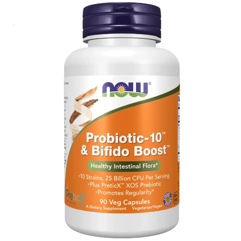 Now Foods Probiotic-10 & Bifido Boost, 90 capsule — preț și oferte