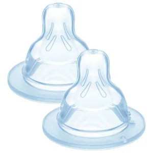 MAM, tetină pentru biberon, silicon, mărimea X, pentru lichide groase, de la 6 luni, 2 bucăți