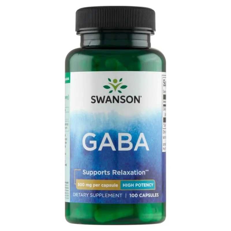 Swanson GABA, acid gamma aminobutiric 500 mg, 100 capsule — preț și oferte