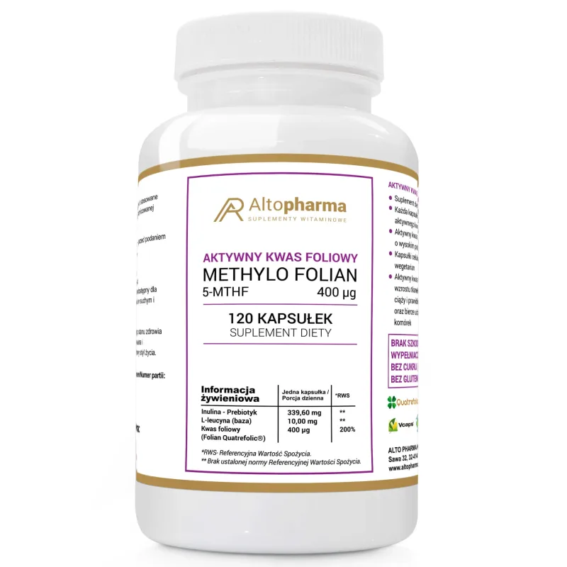 AltoPharma Acid folic activ, 120 capsule — preț și oferte
