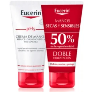 Eucerin DUPLO Cremă de mâini 2 x 75ml