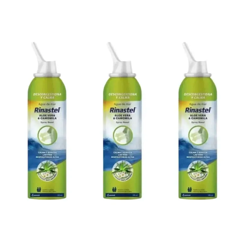 Rinastel Aloe V Chamomile Spray nazal, 3X125 Ml — preț și oferte