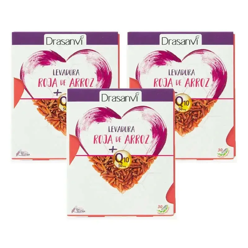 Drojdie Drasanvi Orez roșu (2,9 Mg Monacolin K) Coenzima Q10, 3X30 Capsule — preț și oferte