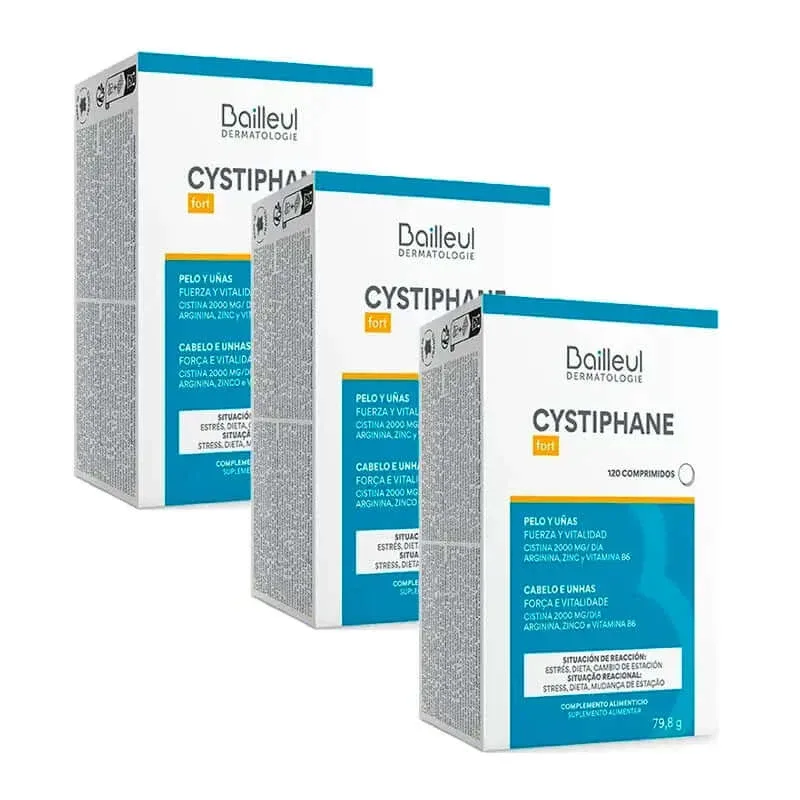 Cystiphane Biorga Căderea părului, pachet 3 x 120 comprimate — preț și oferte