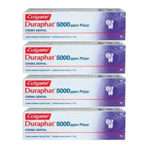 Colgate Duraphat 5000 Ppm pastă de dinți cu fluorură, pachet 4 x 51 ml