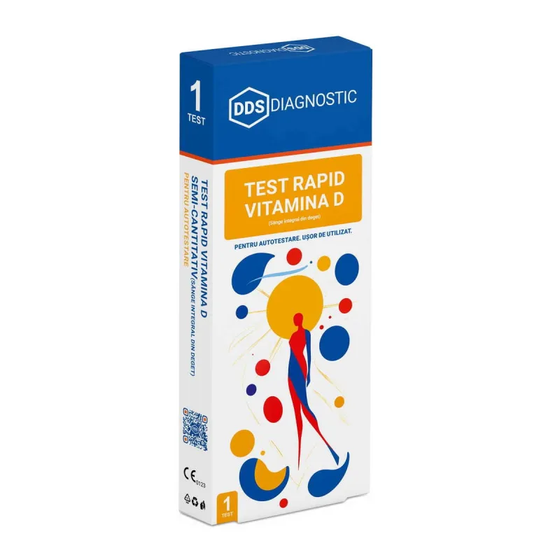 Test Rapid Vitamina D Semicantitativ – Autotestare din sange capilar, 1 test DDS — preț și oferte