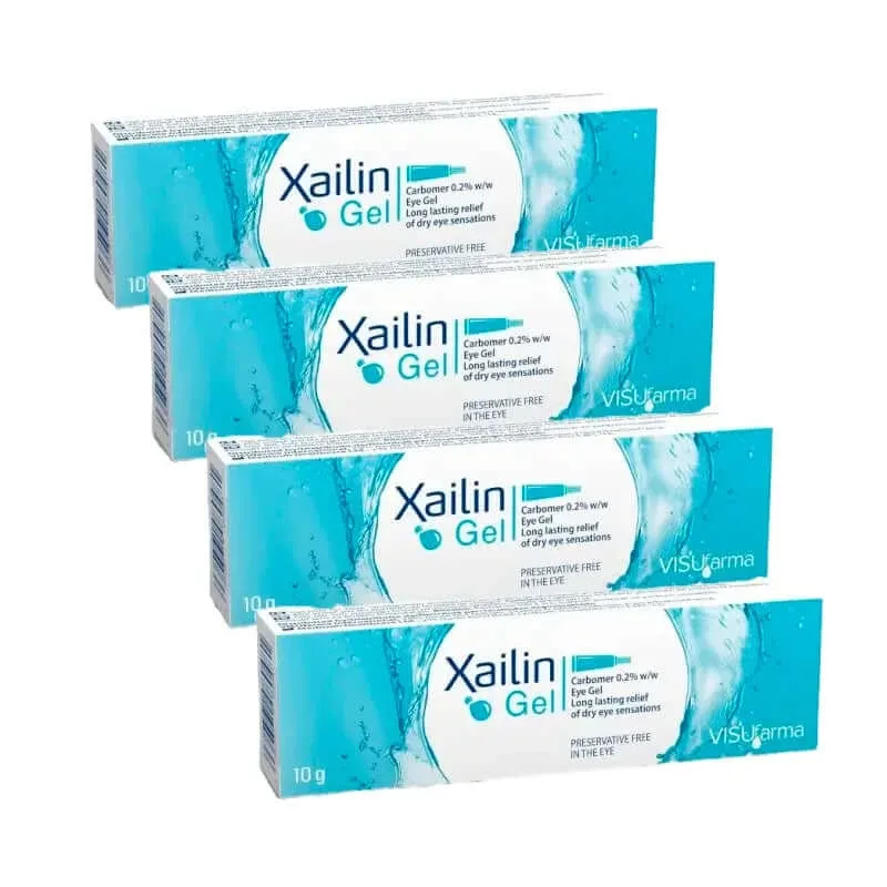 Gel pentru uscăciunea ochilor XAILIN, pachet 4 x 10 g — preț și oferte
