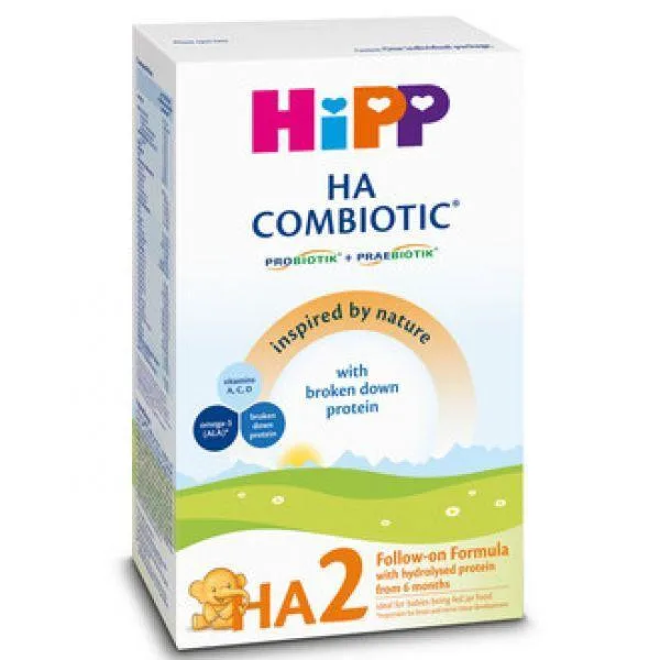 HIPP HA2 Combiotic lapte hipoalergenic de continuare 6luni+, 350 g — preț și oferte