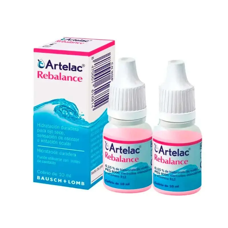 Bausch & Lomb Artelac Rebalance Gotas Oculares Esteriles 2 x 10 ml — preț și oferte