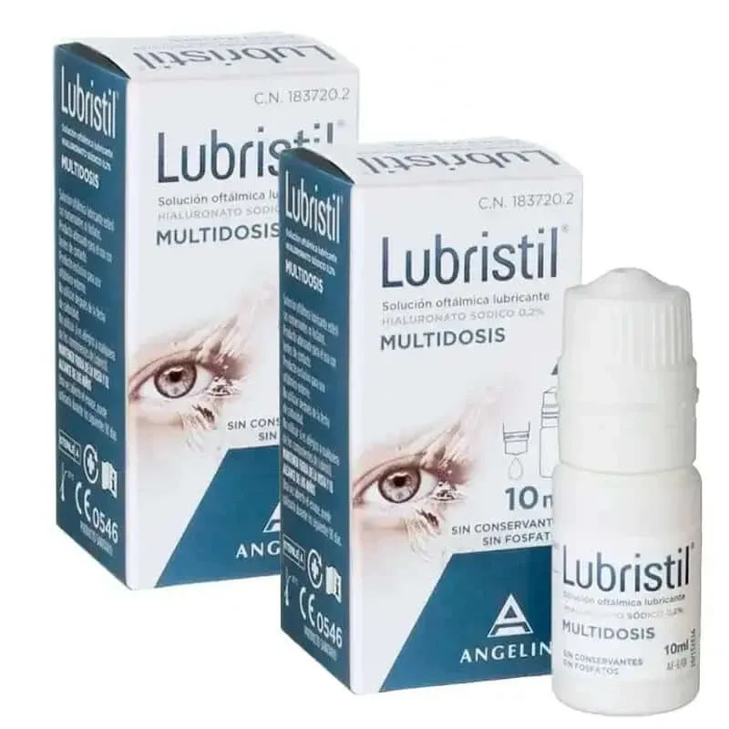 Lubristil Soluție lubrifiantă oftalmică multidoză, pachet 2 x 10 ml — preț și oferte