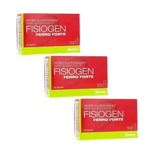 Fisiogen Ferro Forte, pachet 3x30 capsule