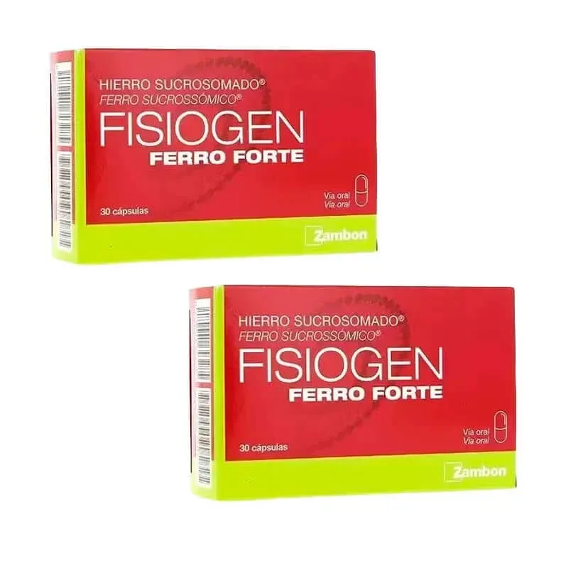 Fisiogen Ferro Forte, pachet 2x30 capsule — preț și oferte