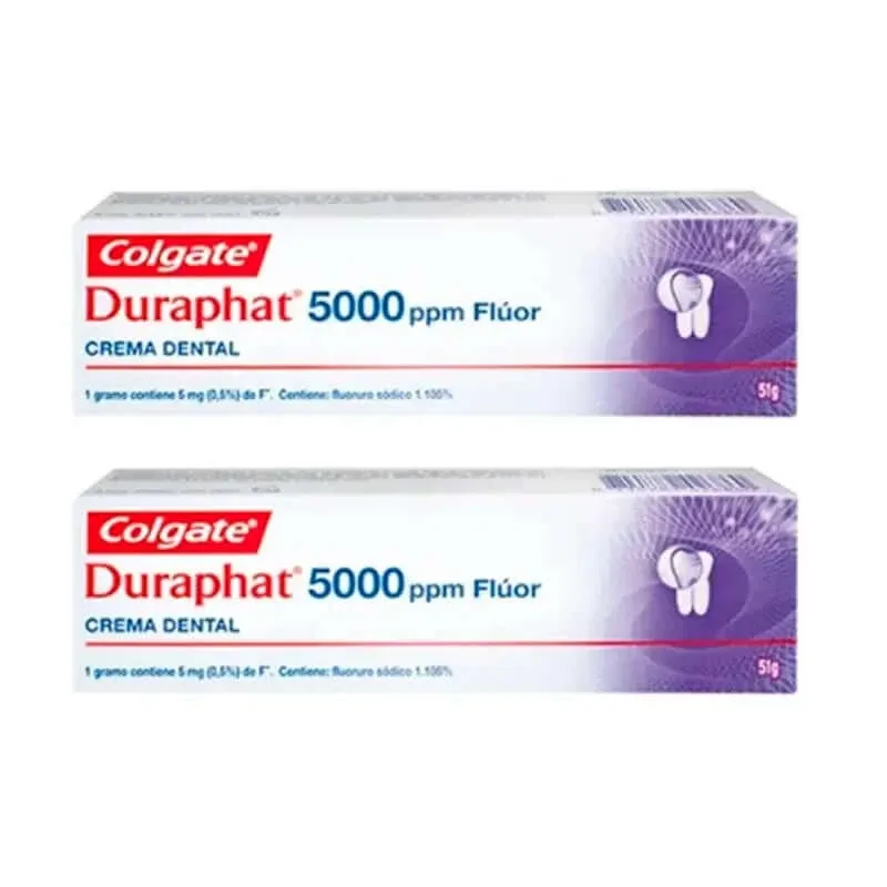 Colgate Duplo Duraphat 5000 Ppm pastă de dinți cu fluorură, 2 x 51 Ml — preț și oferte
