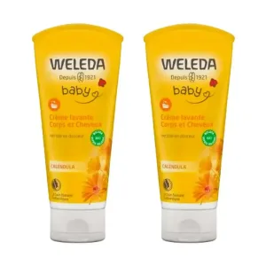 Șampon și gel de duș pentru copii Weleda Calendula , 2 x 200 ml