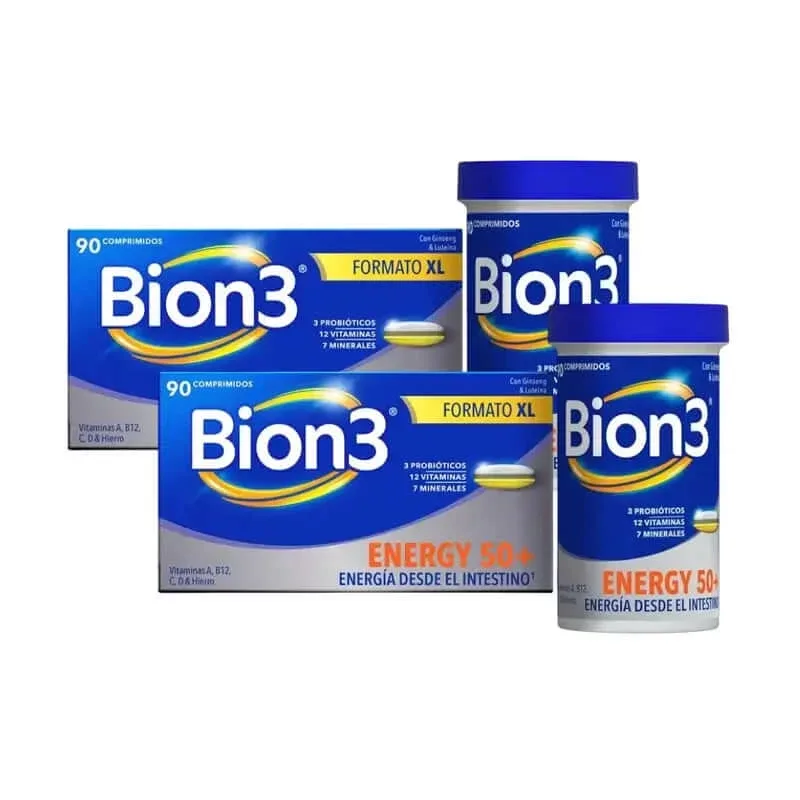 Bion3 Energy 50+ Multivitamine, 2X90 Tablete — preț și oferte