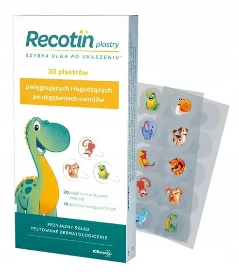 Recotin, Plasturi pentru mușcături de insecte, 30 bucăți — preț și oferte