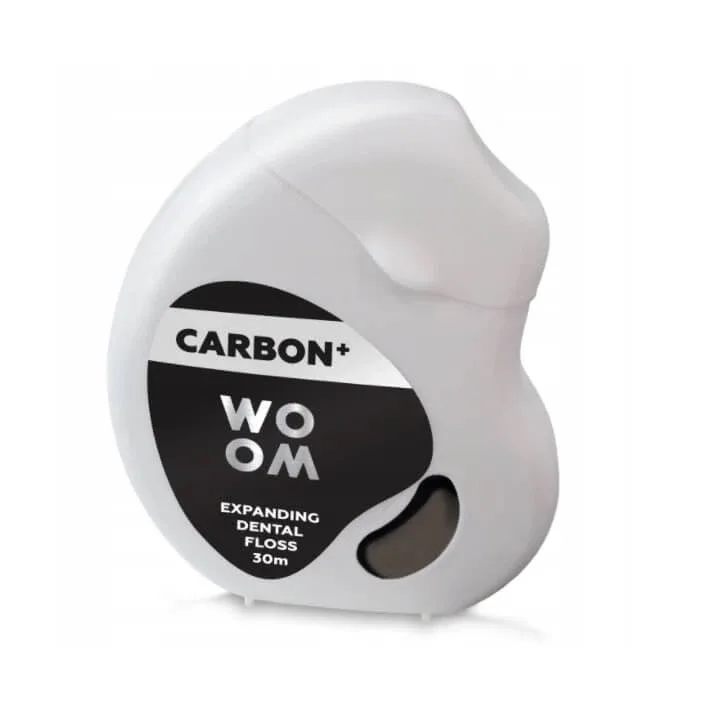Woom Carbon+ Ață dentară extensibilă cu carbon activ 30m — preț și oferte