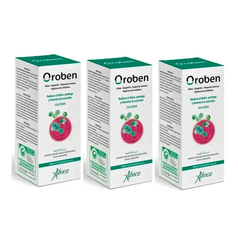 Aboca Oroben Aftagen Apă de gură, 3x150 ml — preț și oferte