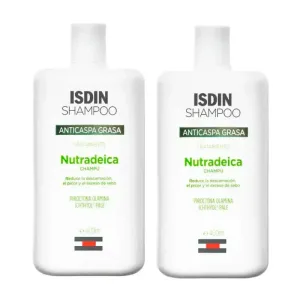 Isdin Nutradeica anti-mătreață grasă, pachet 2 x 400 ml