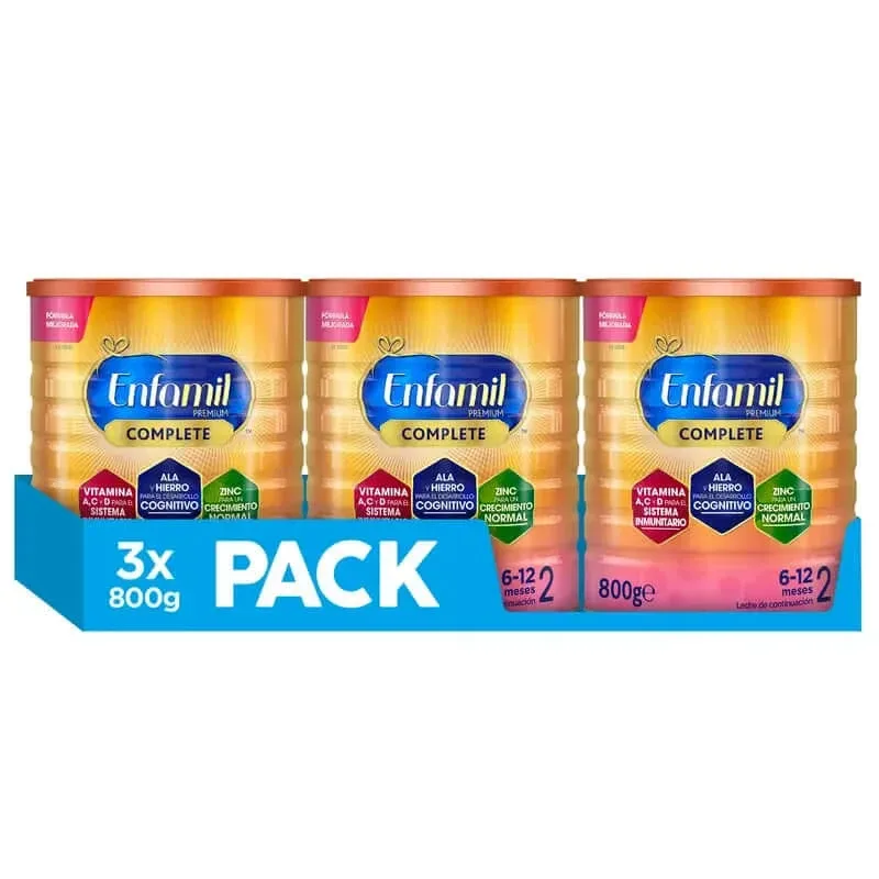 Enfamil Complete 2 Milk Formula, 3 X 800g — preț și oferte