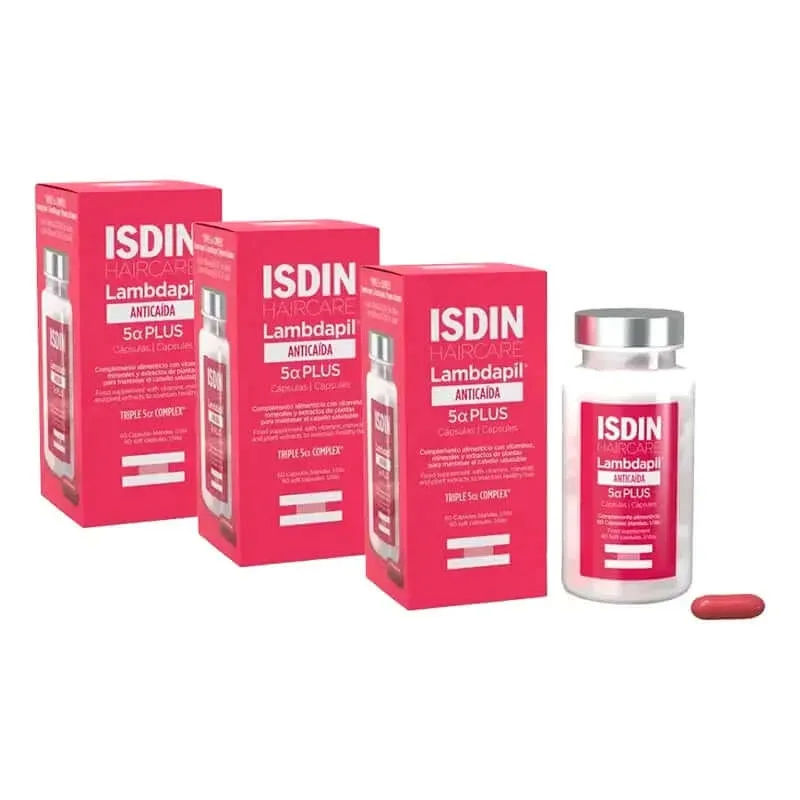 Isdin Lambdapil 5 Alfa Plus Capsule, pachet 3 x 60 unități Isdinceutics De — preț și oferte