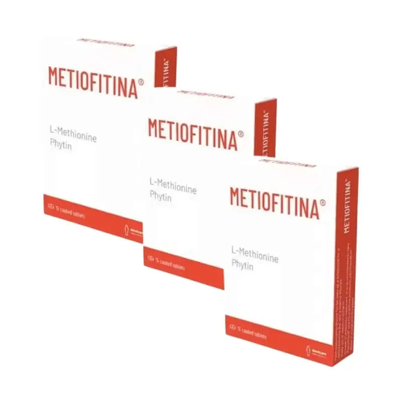 Pachet de suplimente alimentare cu metiofitină 3 x 15 comprimate — preț și oferte