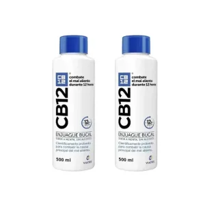 Cb12 Apă de gură cu mentă Apă de gură cu aromă de mentă pentru halitoză, 2X500 Ml