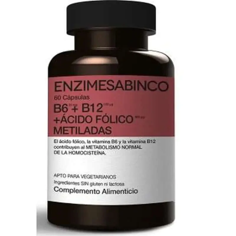 Enzime - Sabinco Homocisbin B6 + B12 + Acid folic metilat 60Cap — preț și oferte