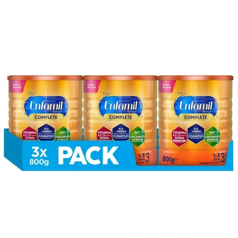 Enfamil Complete 3 Growing-Up Milk, 3 X 800g — preț și oferte