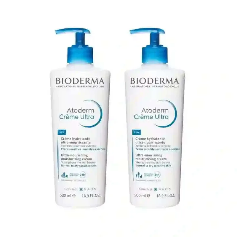 Bioderma Atoderm Ultra Cremă hrănitoare, 2X500 Ml — preț și oferte