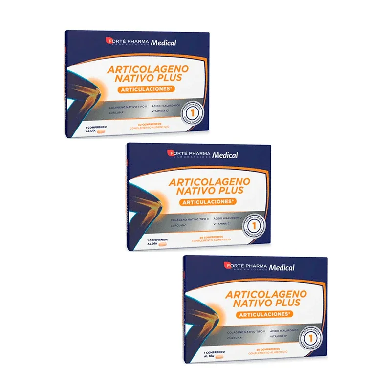 Forté Pharma Triplo Medical Articolageno Nativo Plus, 3 x 30 comprimate — preț și oferte