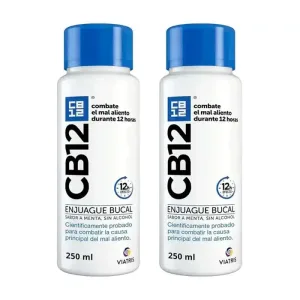 Cb12 Apă de gură cu mentă Apă de gură cu aromă de mentă pentru halitoză, 2X250 Ml