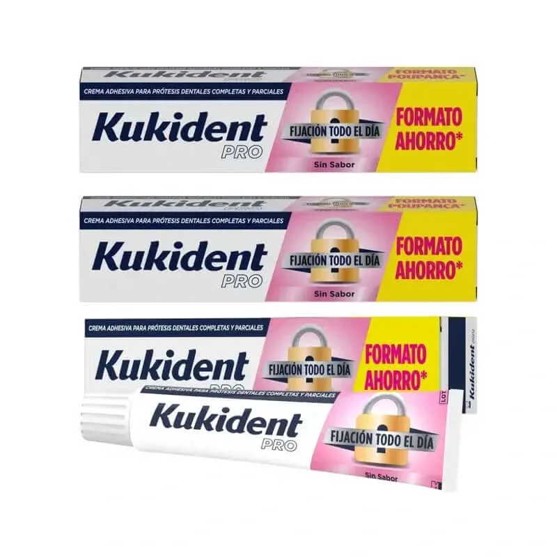 Kukident Triplo Pro Cremă adezivă completă pentru proteze dentare, Neutru 3 x 70 Gr — preț și oferte