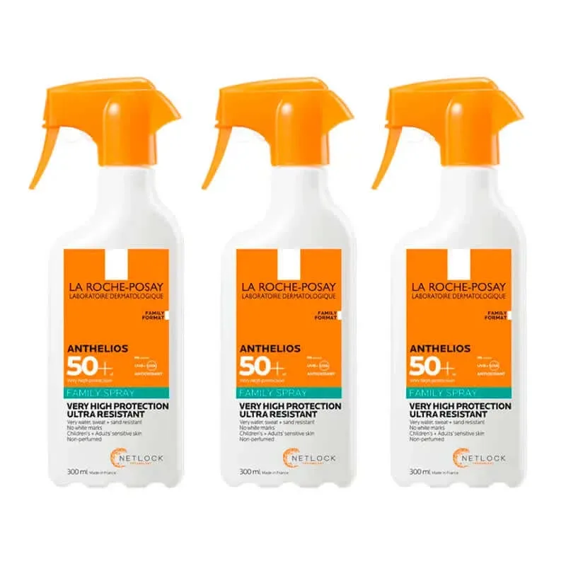 La Roche Posay Triplo Anthelios Spray de familie Spf 50+, 3 X 300 Ml — preț și oferte
