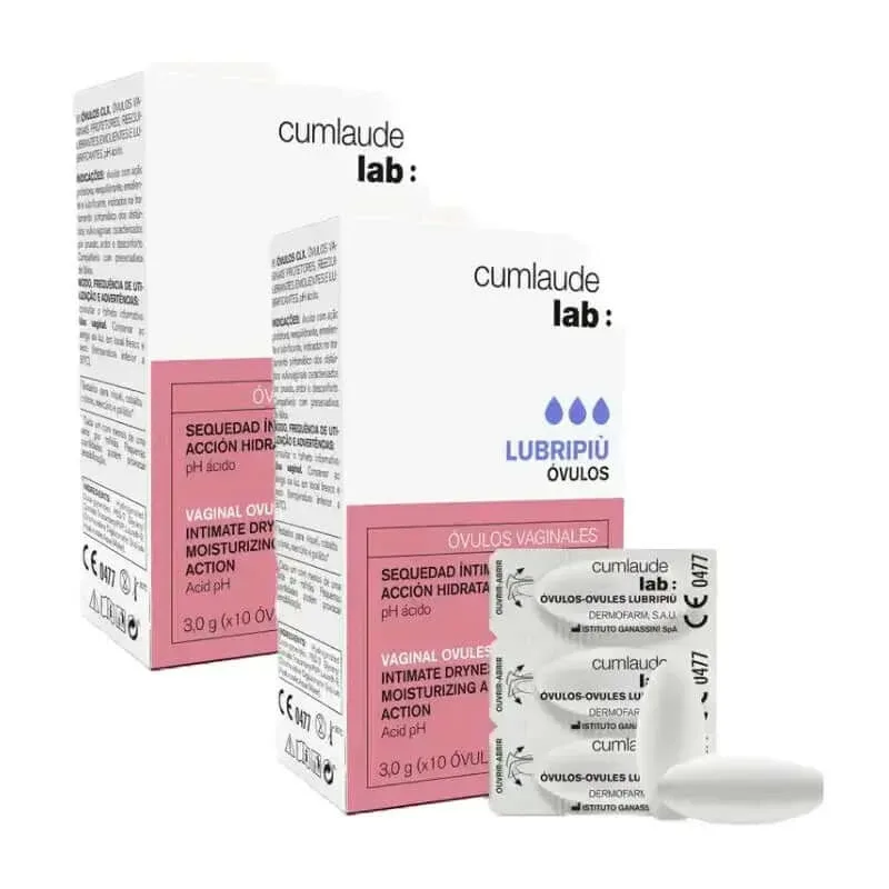 Cumlaude Lubripiu Lab Ovule vaginale hidratante și calmante, pachet 2 x 10 unități — preț și oferte