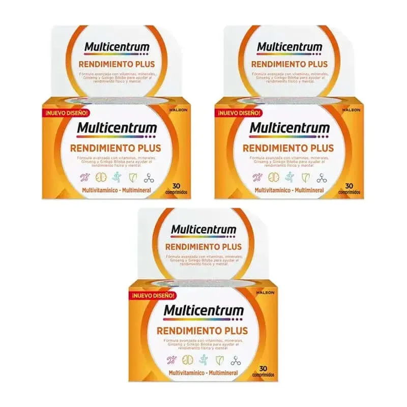 Multicentrum Performance Plus Multivitamine Pack 3 x 30 Tablete — preț și oferte