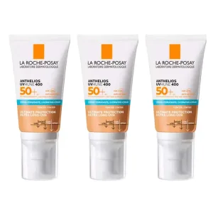 La Roche Posay Anthelios Triplo Colour Cream Spf 50+ Piele sensibilă, 3 X 50 Ml
