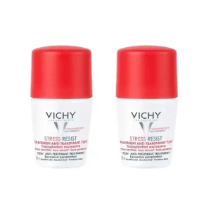 Vichy Deodorant Stress Resist Tratament Intensiv Anti-Transpirant 72H Roll-On, 2X50 Ml