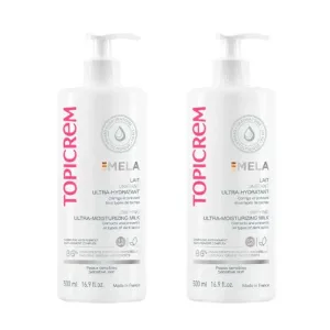Topicrem Mela Lapte de corp ultrahidratant , spf15 , Pachet 2 x 500 ml