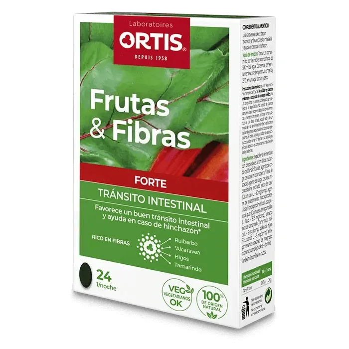 Ortis Frutas & Fibras Forte , 24 comprimidos — preț și oferte