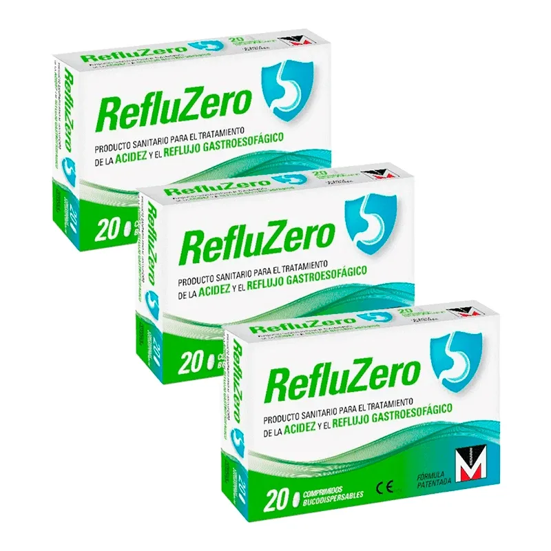 Refluzero Triplo aciditate și reflux 3 x 20 comprimate — preț și oferte