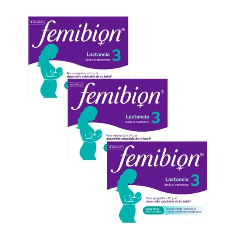 Femibion 3 Lactație Sarcină cu acid folic și vitamine, 3 x 28 comprimate — preț și oferte