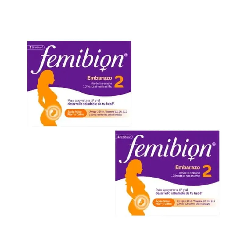 Femibion 2 Sarcina cu acid folic și vitamine, 2X28 comprimate — preț și oferte