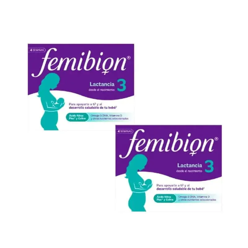 Femibion 3 Alăptare Sarcină cu acid folic și vitamine, 2 x 28 comprimate — preț și oferte